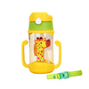400 ml Baby Bottle Silicone Children's Drink Cup Bouncing Opening with Handle with Cartoon Pattern Baby Drinking Cup
