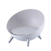 Hemispherical Cat and Dog Kennel Comfortable and Warm Half-sealed Pet Nest, Gray Feet