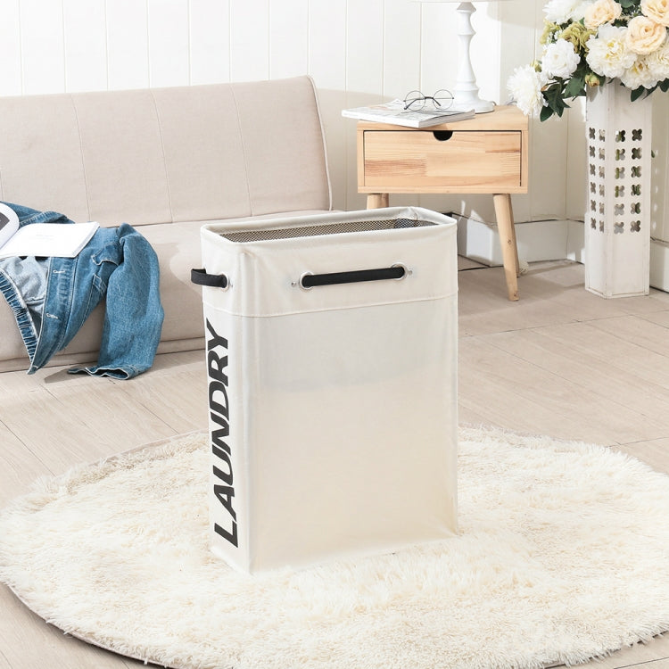 Drawstring Style Laundry Hamper PU Bottom Oxford Cloth Dirty Clothes Storage Bag Small Foldable Laundry Basket