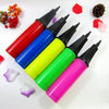 Balloon Pump Mini Plastic Hand Held Balloon Inflator Air Pump Portable Decoration Tools, Color and Type Random, Balloon Pump