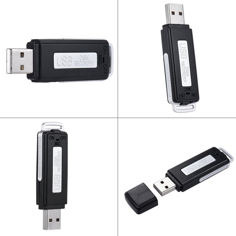 SK868 8GB Rechargeable Portable U-Disk Voice Recorder, 8GB