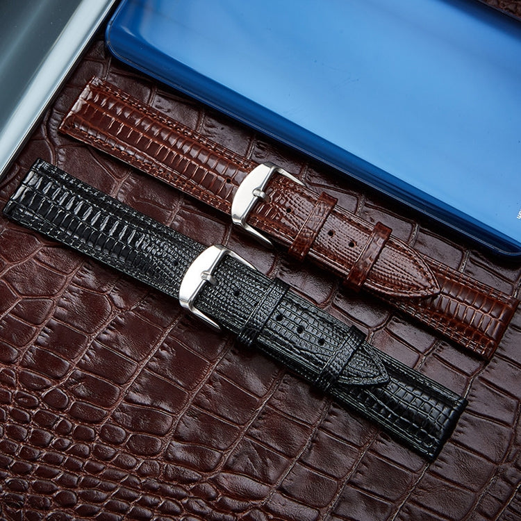 Lizard Texture Leather Strap  Watch Band, Size: 24mm, Size: 24mm