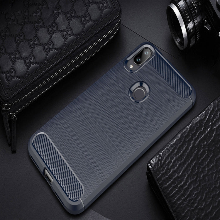 Brushed Texture Carbon Fiber TPU Case for Xiaomi Mi Play