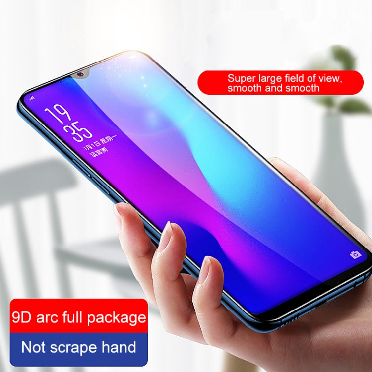 25 PCS For Xiaomi Redmi Note 8 / 8 2021 9D Full Glue Full Screen Tempered Glass Film