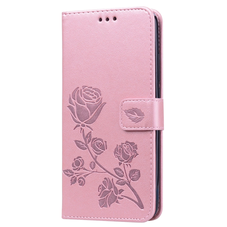 Rose Embossed Horizontal Flip PU Leather Case for Xiaomi Redmi 7, with Holder & Card Slots & Wallet