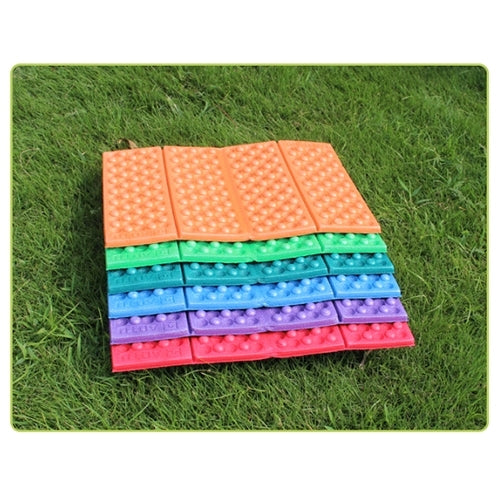 2 PCS Portable Folding Cellular Massage Cushion Outdoors Damp Proof Picnic Seat Mats EVA Pad, 2 PCS (Dark green), 2 PCS (Grass green), 2 PCS (Orange), 2 PCS (Blue), 2 PCS (Purple), 2 PCS (Red)
