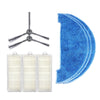 XI294 1 Pair K614 Side Brushes + 3 PCS K636 Rags + 3 PCS I207 Filters