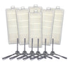 XI227 3 Pairs K614 Side Brushes *3+ 6 PCS I207 Filters for ILIFE A4